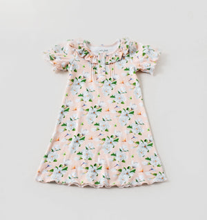 Pink Magnolia Organic Cotton Play Dress by Nola Tawk, Southern lifestyle apparel main product photo