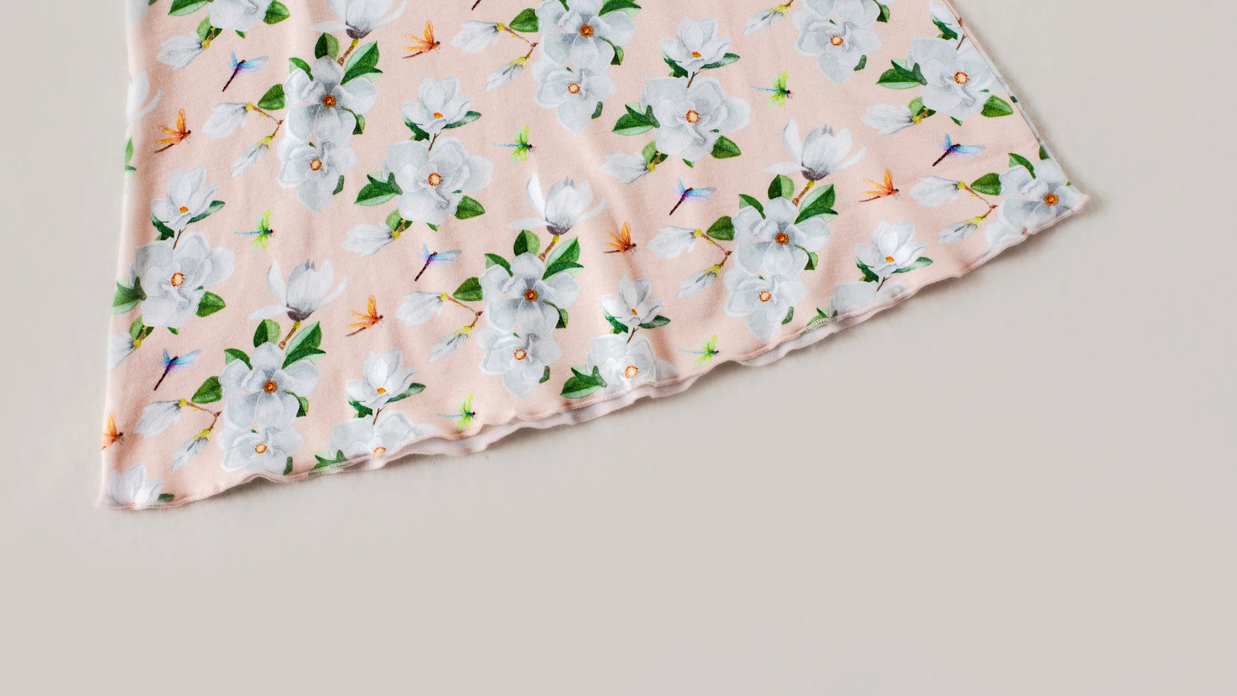 Pink Magnolia Organic Cotton Play Dress by Nola Tawk, Southern lifestyle apparel detail photo 3