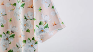 Pink Magnolia Women's Organic Cotton Pajama by Nola Tawk, Southern food gift detail photo 7