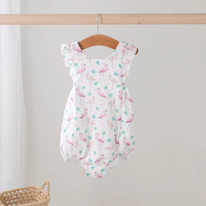 Pink Paradise Organic Muslin Bubble Romper by Nola Tawk, Southern lifestyle apparel main product photo