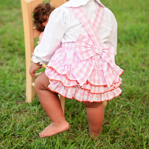 Pink Pumpkin Bubble by Seven Lantern Lane, children's boutique clothing detail photo 7