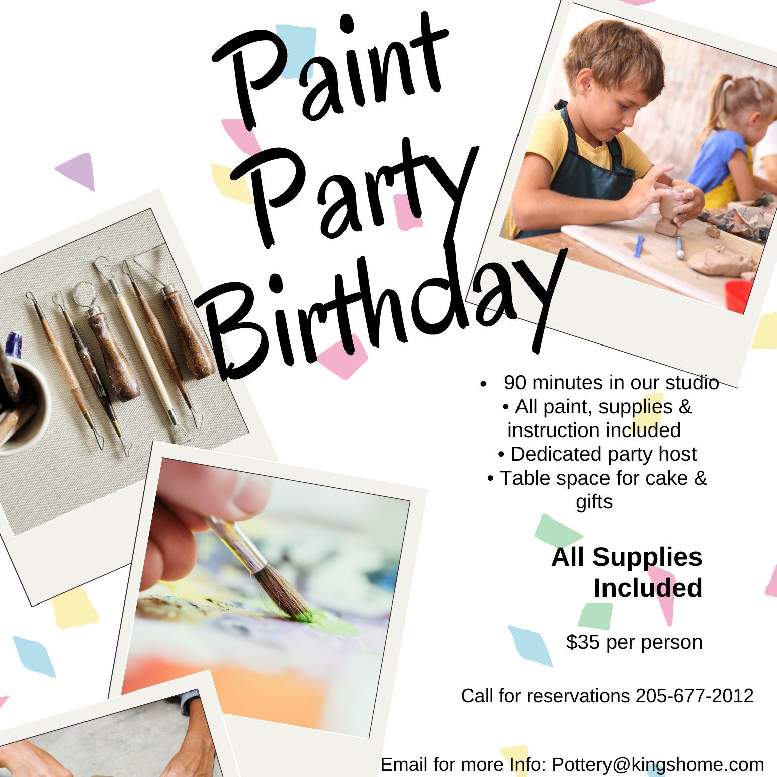 Prodigal Pottery Paint Your Birthday Packages — product view 1