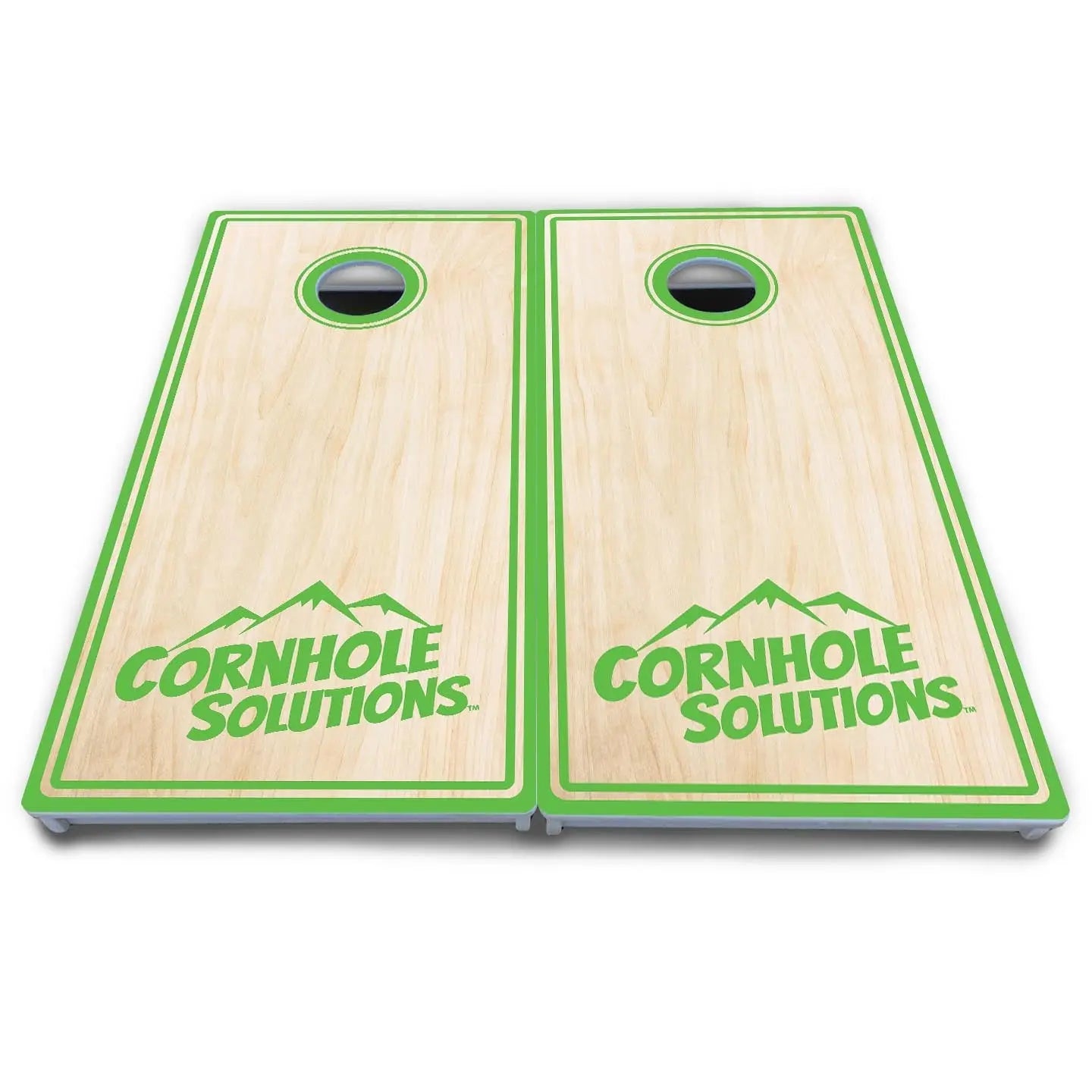Pinstripe CS Logo Cornhole Boards - All Weather Series by Cornhole Solutions, custom cornhole board detail photo 7