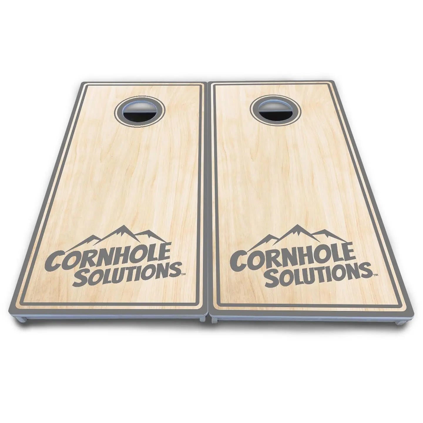 Pinstripe CS Logo Cornhole Boards - All Weather Series by Cornhole Solutions, custom cornhole board detail photo 8