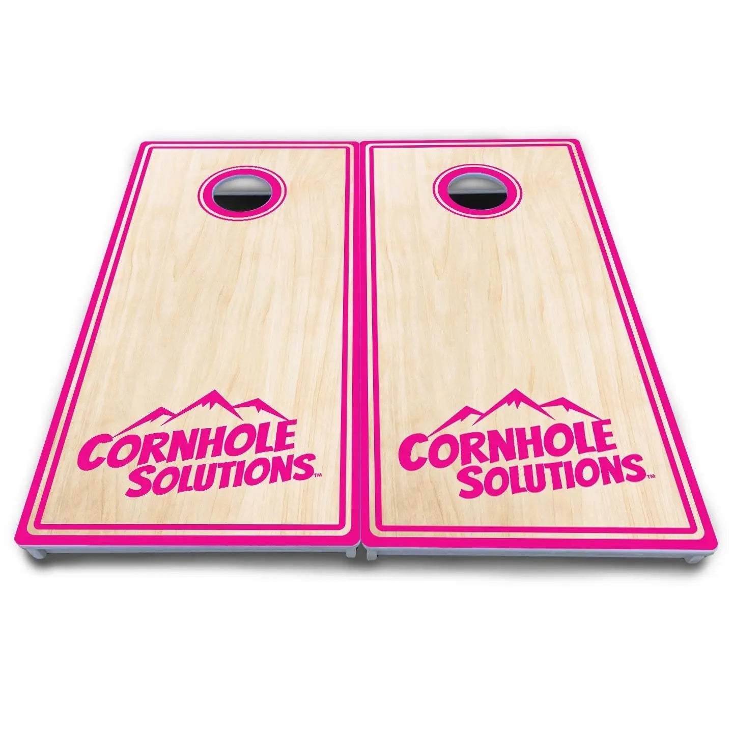 Pinstripe CS Logo Cornhole Boards - All Weather Series by Cornhole Solutions, custom cornhole board detail photo 10