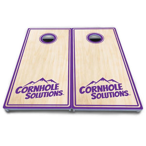 Pinstripe CS Logo Cornhole Boards - All Weather Series by Cornhole Solutions, custom cornhole board detail photo 11