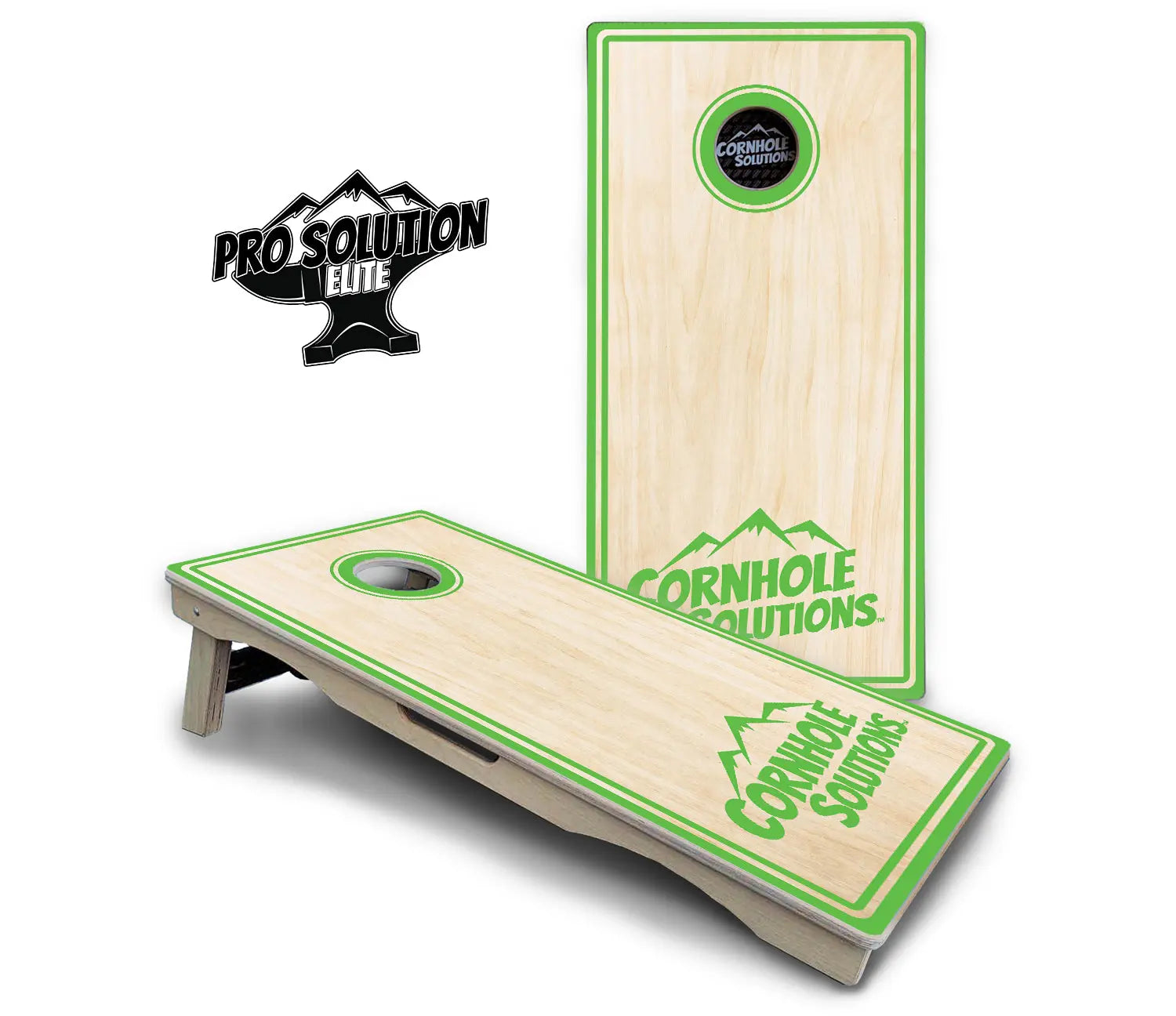 Pinstripe CS Logo Cornhole Boards - Pro Solution Elite Series by Cornhole Solutions, custom cornhole board detail photo 9
