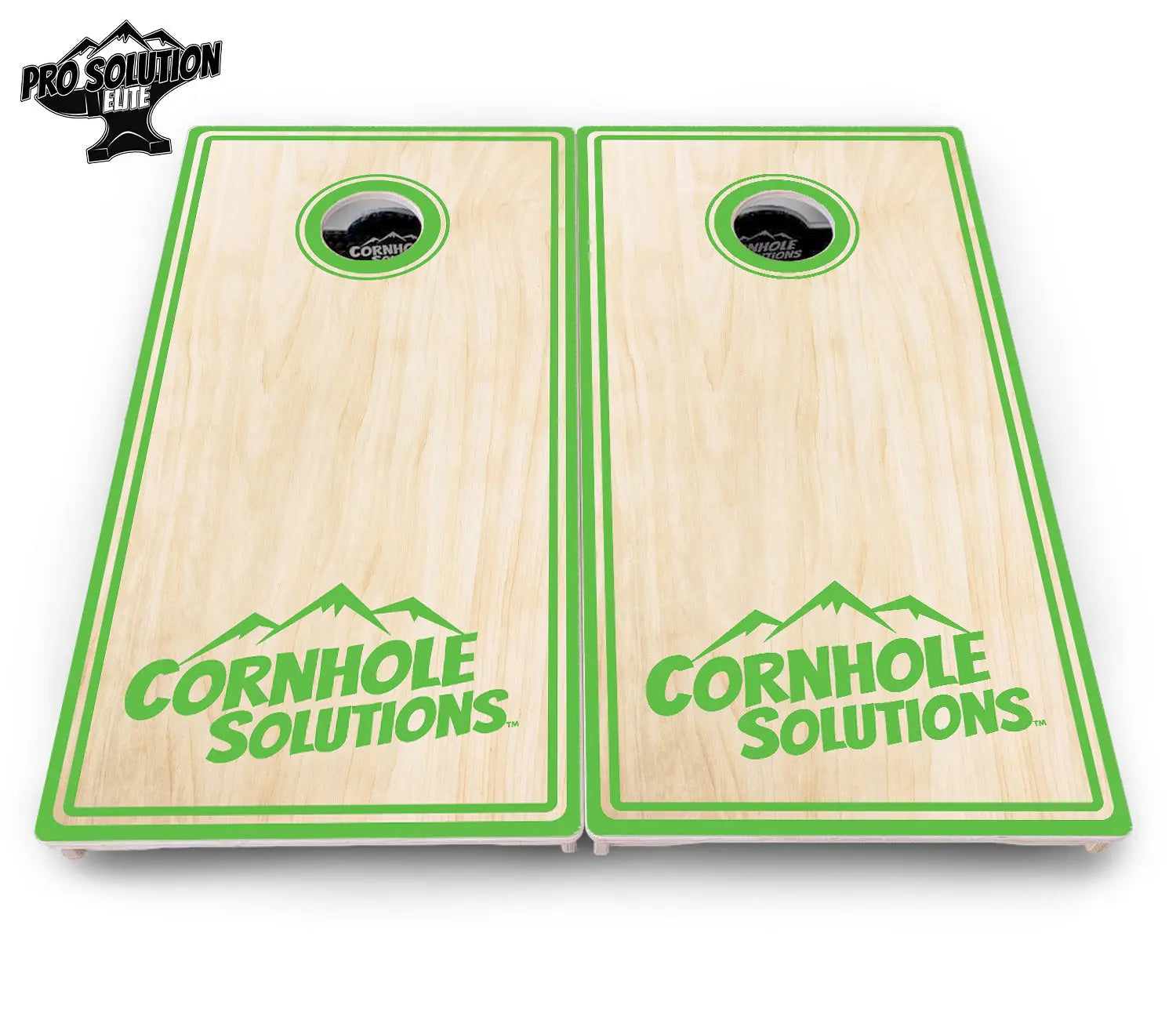 Pinstripe CS Logo Cornhole Boards - Pro Solution Elite Series by Cornhole Solutions, custom cornhole board detail photo 10