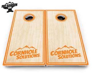 Pinstripe CS Logo Cornhole Boards - Pro Solution Elite Series by Cornhole Solutions, custom cornhole board detail photo 14