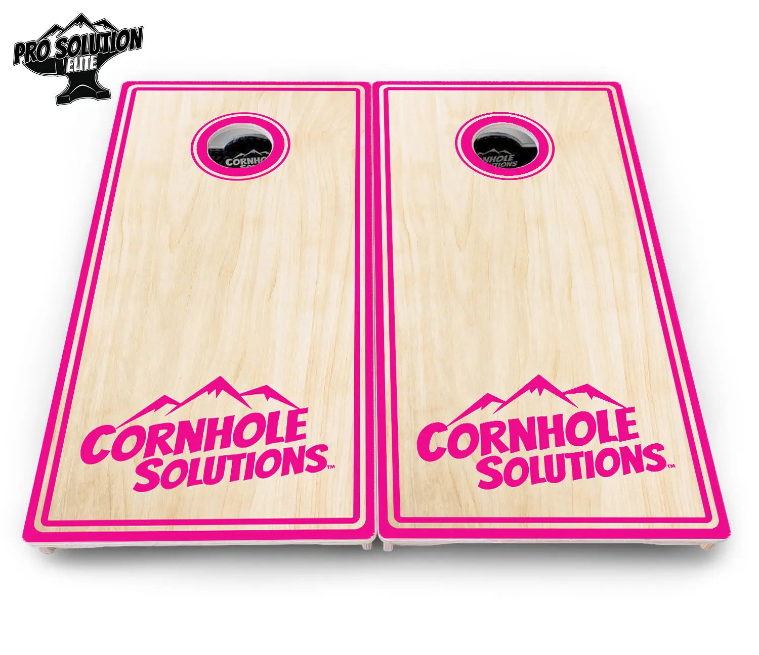 Pinstripe CS Logo Cornhole Boards - Pro Solution Elite Series by Cornhole Solutions, custom cornhole board detail photo 16