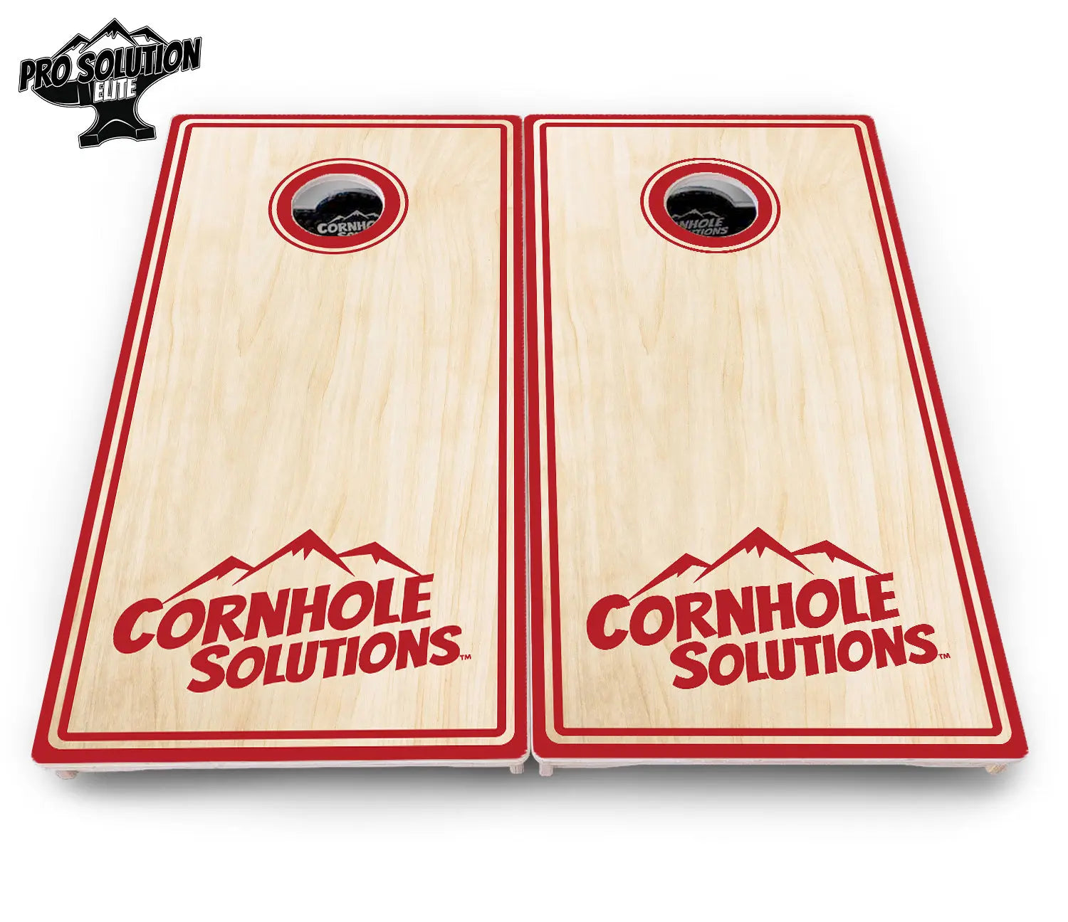 Pinstripe CS Logo Cornhole Boards - Pro Solution Elite Series by Cornhole Solutions, custom cornhole board detail photo 20