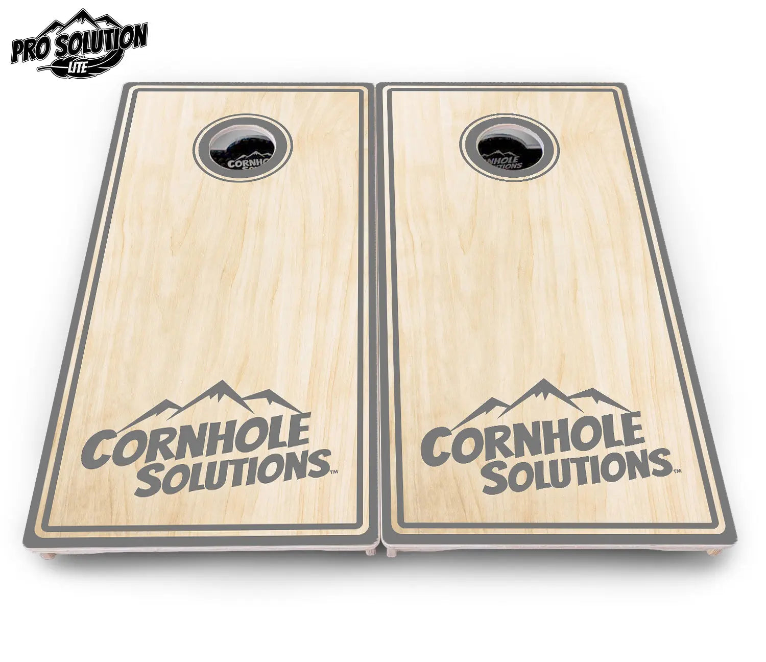 Pinstripe CS Logo Cornhole Boards - Pro Solution Lite Series by Cornhole Solutions, custom cornhole board detail photo 11