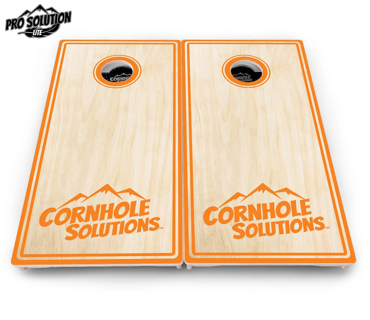 Pinstripe CS Logo Cornhole Boards - Pro Solution Lite Series by Cornhole Solutions, custom cornhole board detail photo 13