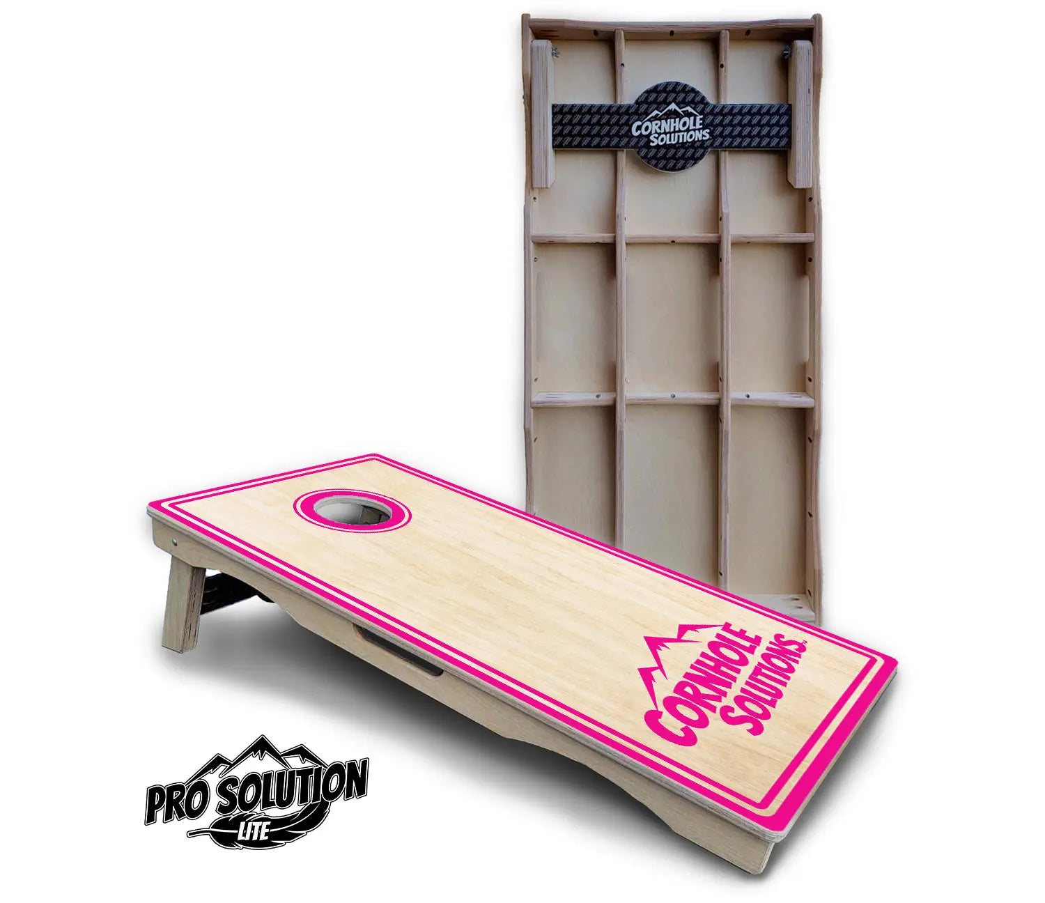 Pinstripe CS Logo Cornhole Boards - Pro Solution Lite Series by Cornhole Solutions, custom cornhole board detail photo 14