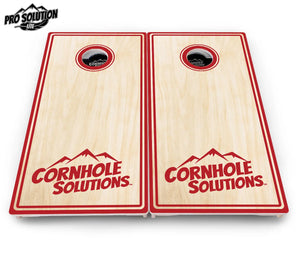 Pinstripe CS Logo Cornhole Boards - Pro Solution Lite Series by Cornhole Solutions, custom cornhole board detail photo 19