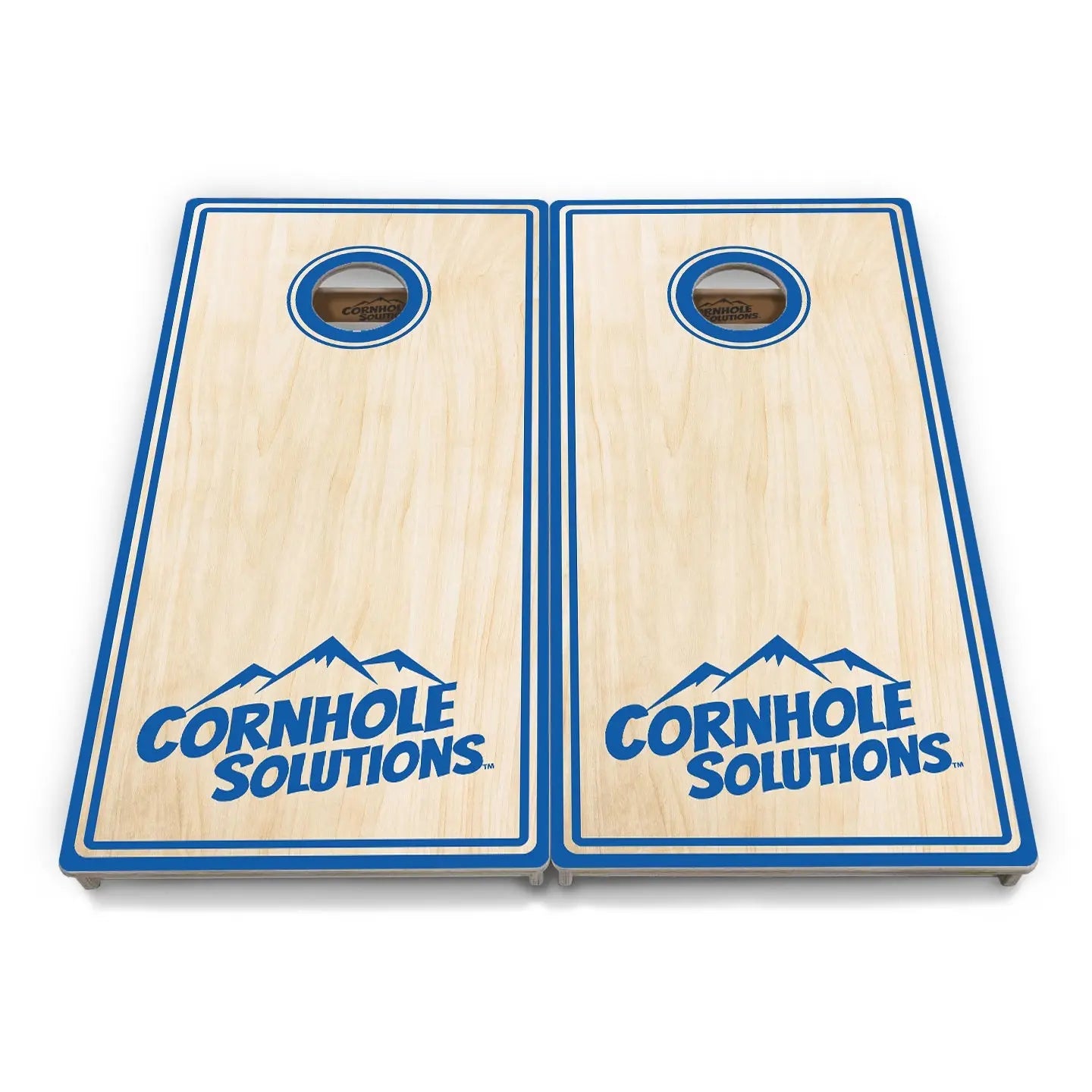 Pinstripe CS Logo Cornhole Boards - Professional Tournament Series by Cornhole Solutions, custom cornhole board main product photo