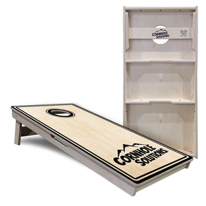 Pinstripe CS Logo Cornhole Boards - Professional Tournament Series by Cornhole Solutions, custom cornhole board detail photo 3