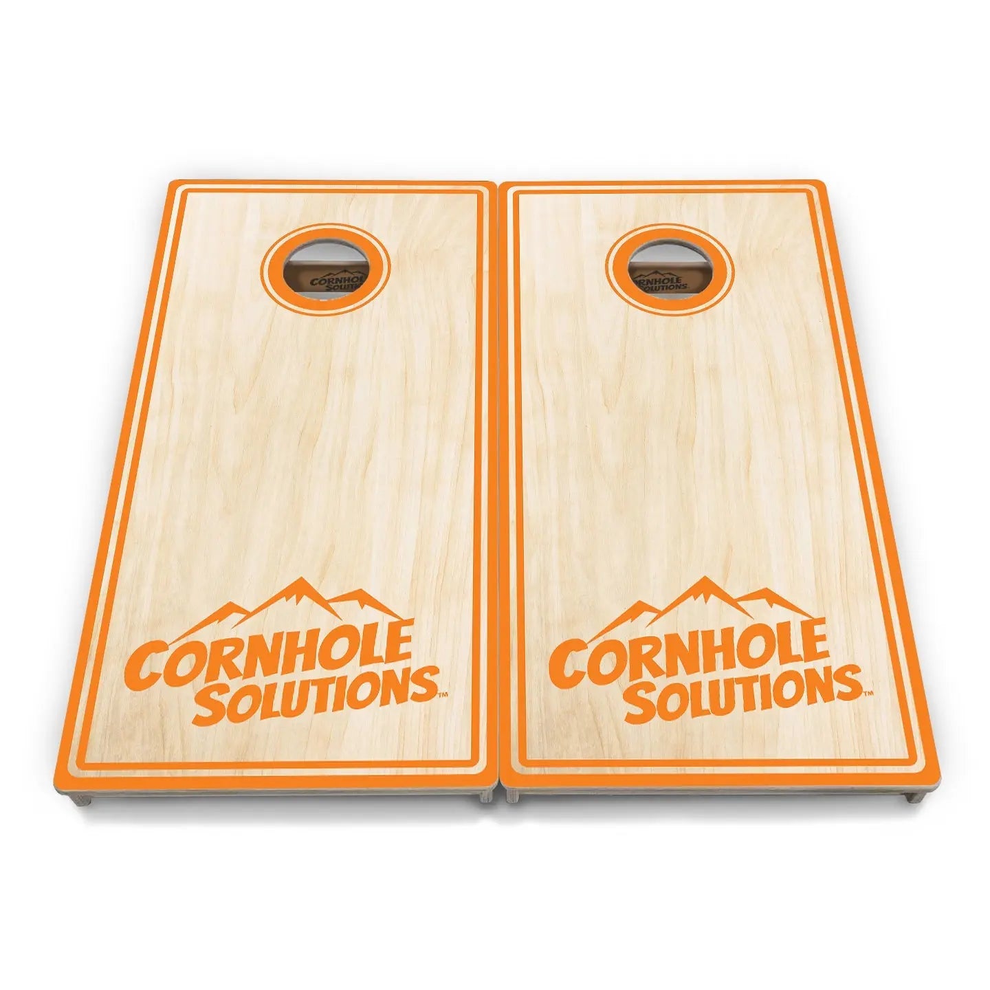 Pinstripe CS Logo Cornhole Boards - Professional Tournament Series by Cornhole Solutions, custom cornhole board detail photo 9