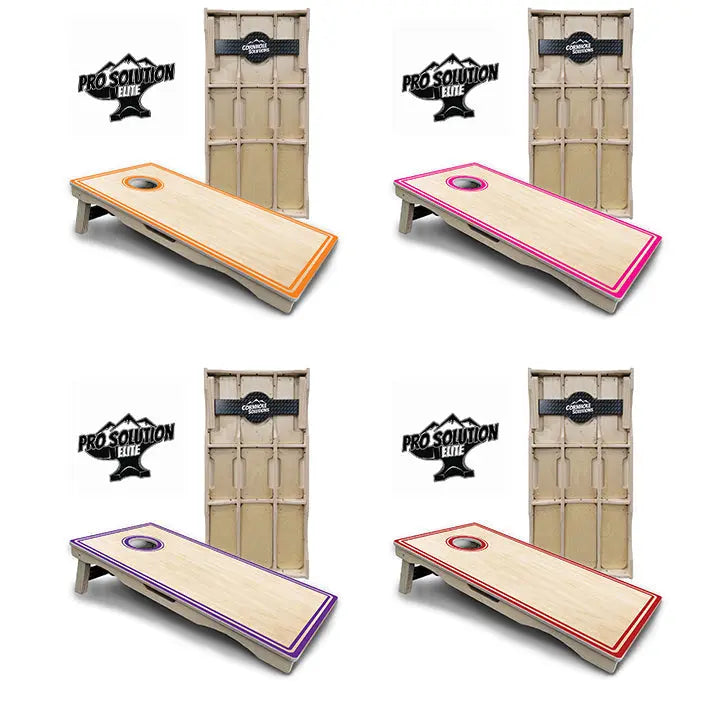 Pinstripe Cornhole Boards - Pro Solution Elite Series by Cornhole Solutions, custom cornhole board main product photo