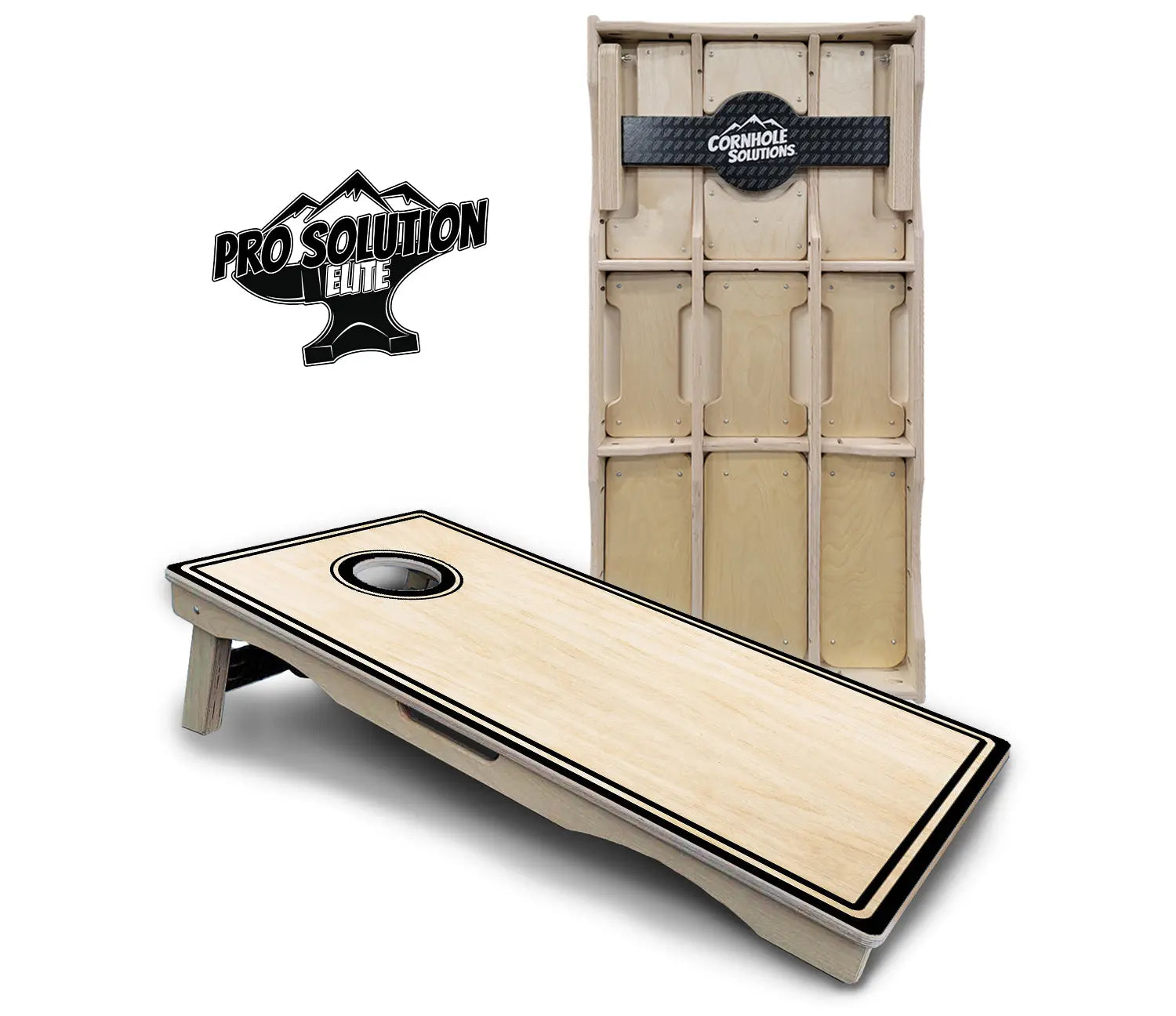 Pinstripe Cornhole Boards - Pro Solution Elite Series by Cornhole Solutions, custom cornhole board detail photo 2