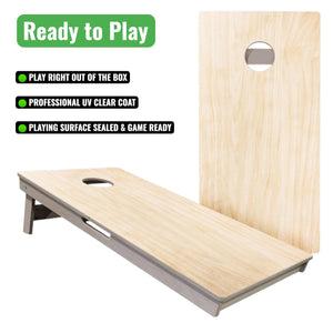 Classic Plain - Cornhole Boards - Professional Tournament Boards (Ready to Play) by Cornhole Solutions, custom cornhole board main product photo