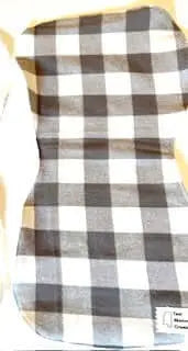 Plain Patterned Burp Cloth by East Mississippi Creations, children's boutique clothing detail photo 5