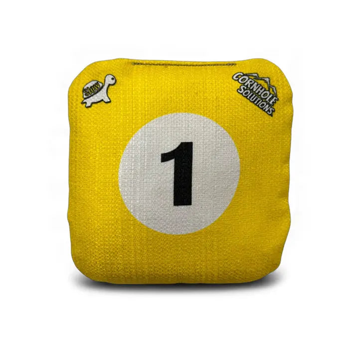 Pool Balls - Pro Style REC Cornhole Bags – Regulation 6"x6" – Full Set of 8 by Cornhole Solutions, custom cornhole board detail photo 4