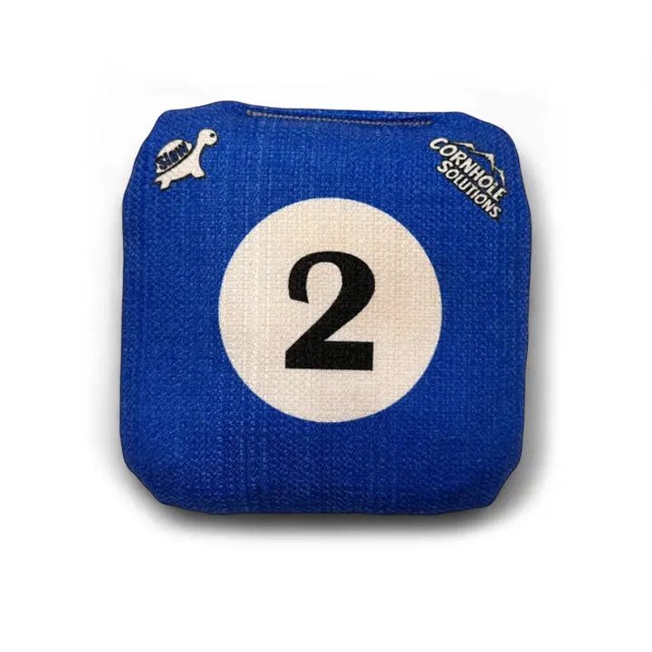 Pool Balls - Pro Style REC Cornhole Bags – Regulation 6"x6" – Full Set of 8 by Cornhole Solutions, custom cornhole board detail photo 5