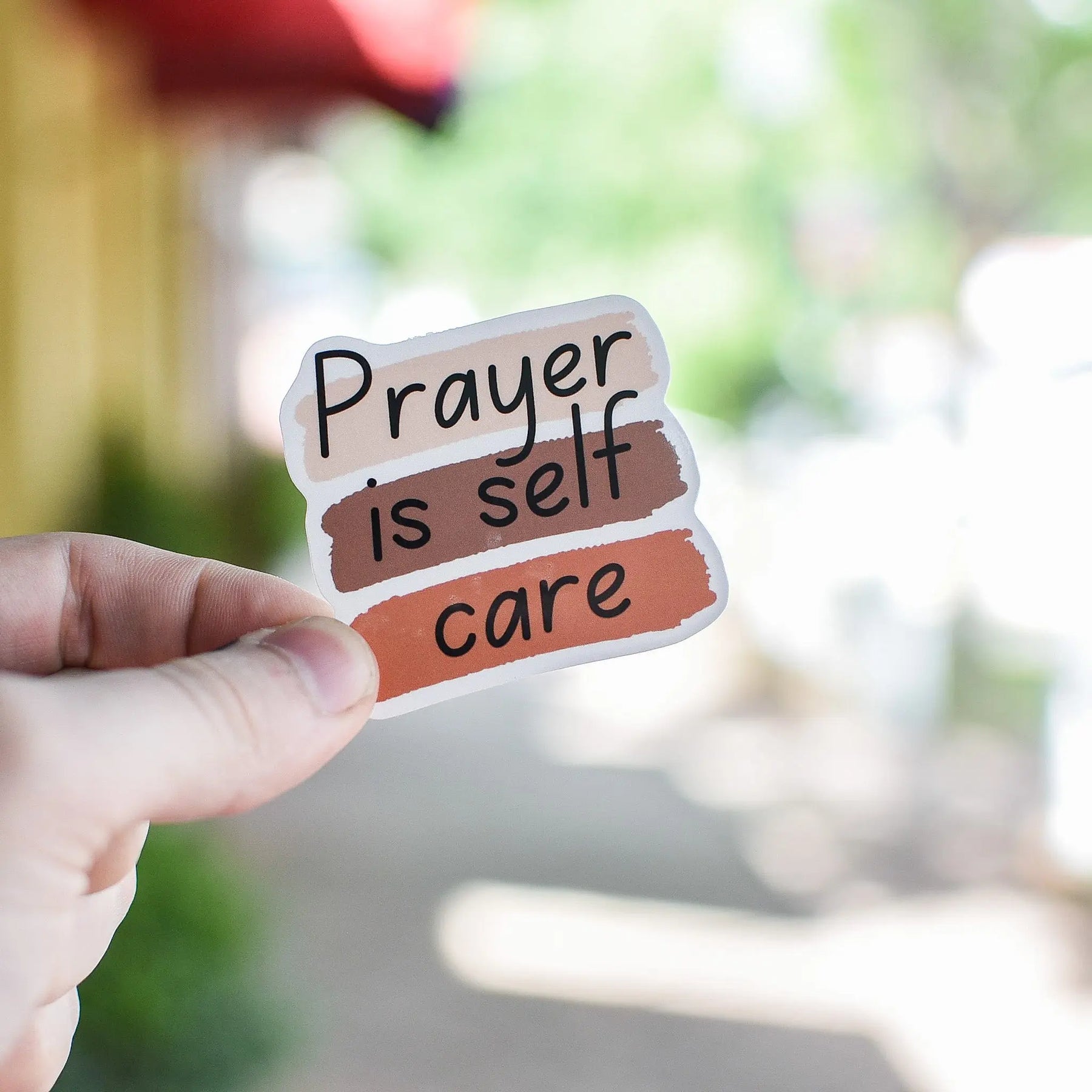 Pray is selfcare - Sticker by Still Magnolia, vinyl decal main product photo