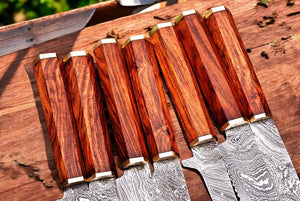 Premium Damascus Kitchen Knives Set – Handmade & Sharp by Damascus Knife Store, Southern handmade gift detail photo 2