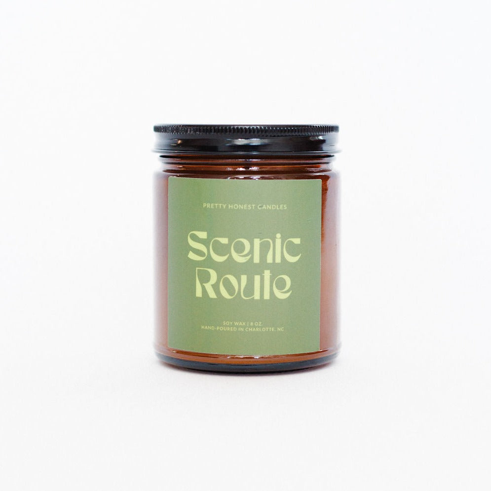 Scenic Route Eucalyptus & Pine Soy Candle by Pretty Honest Candles