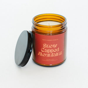 Snow Capped Mountains Mint Soy Candle by Pretty Honest Candles