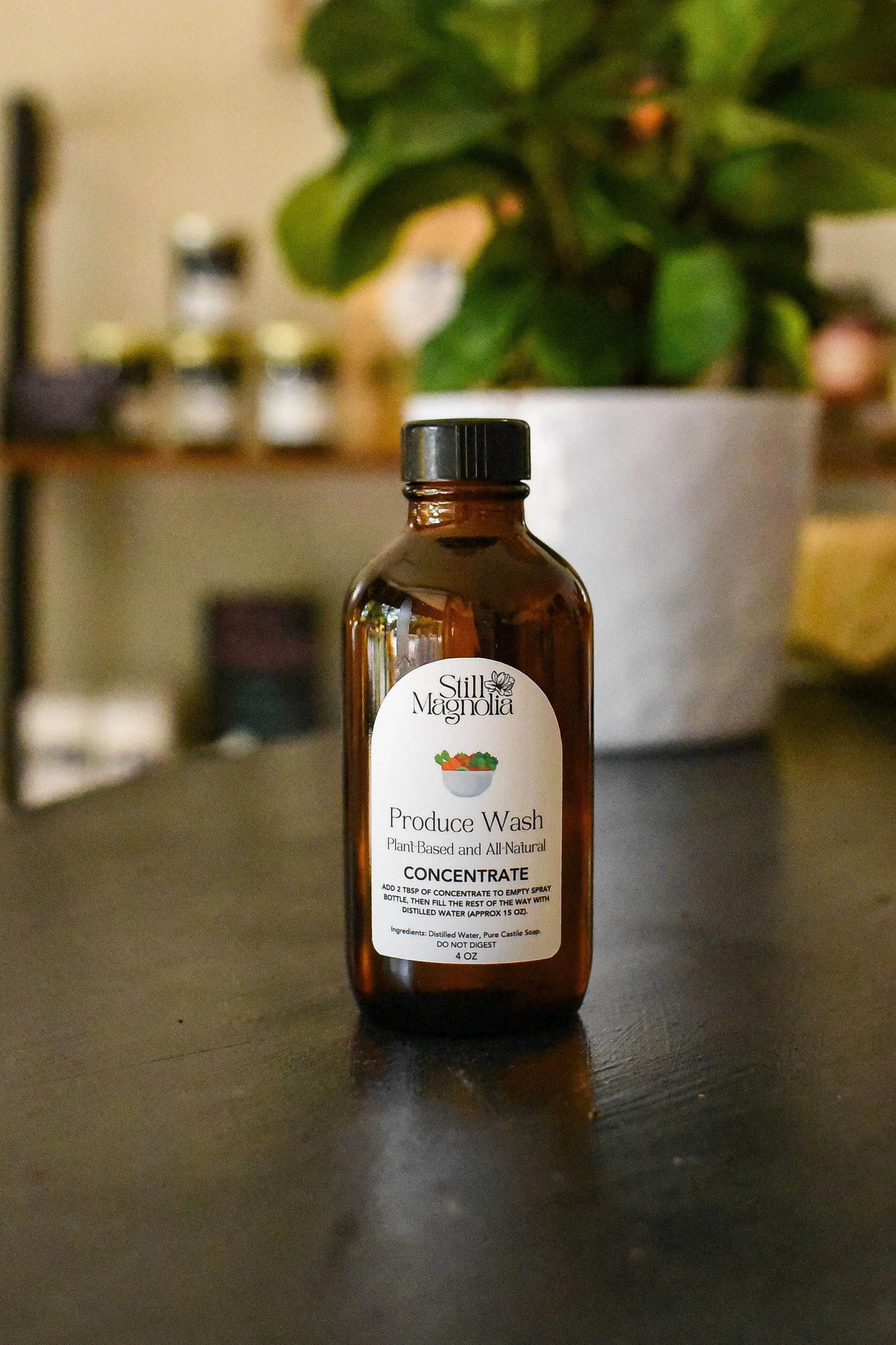 Produce Wash - 4 oz Concentrate Bottle by Still Magnolia, household cleaning products main product photo