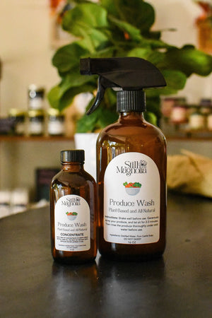 Produce Wash - 4 oz Concentrate Bottle by Still Magnolia, household cleaning products detail photo 2