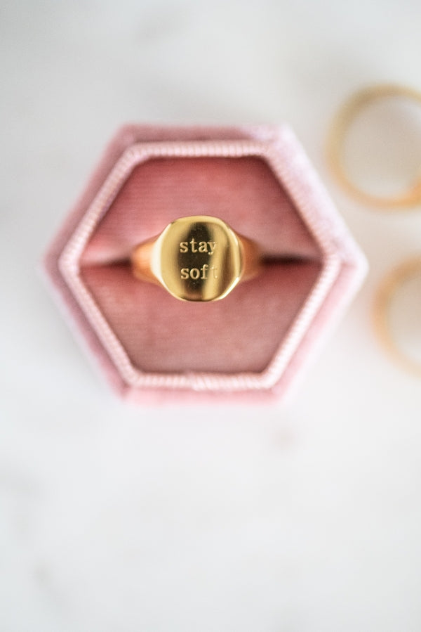 The Stay Soft Ring by The Tiny Tassel