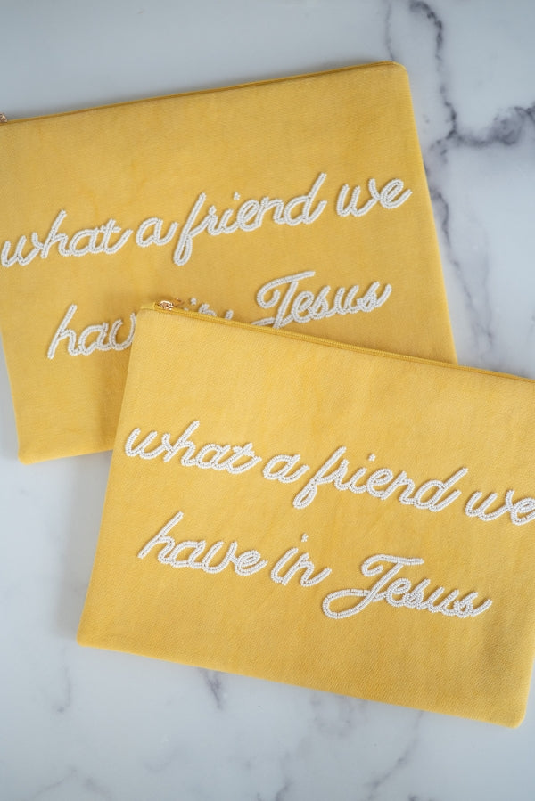 What A Friend We Have In Jesus Clutch by TheTinyTassel, Southern lifestyle apparel main product photo