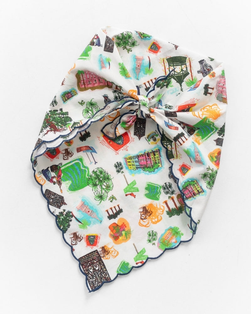 The Charleston Toile Scarf by TheTinyTassel, natural skincare main product photo