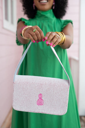 The Rainbow Row Handbag by TheTinyTassel, handmade leather goods detail photo 2