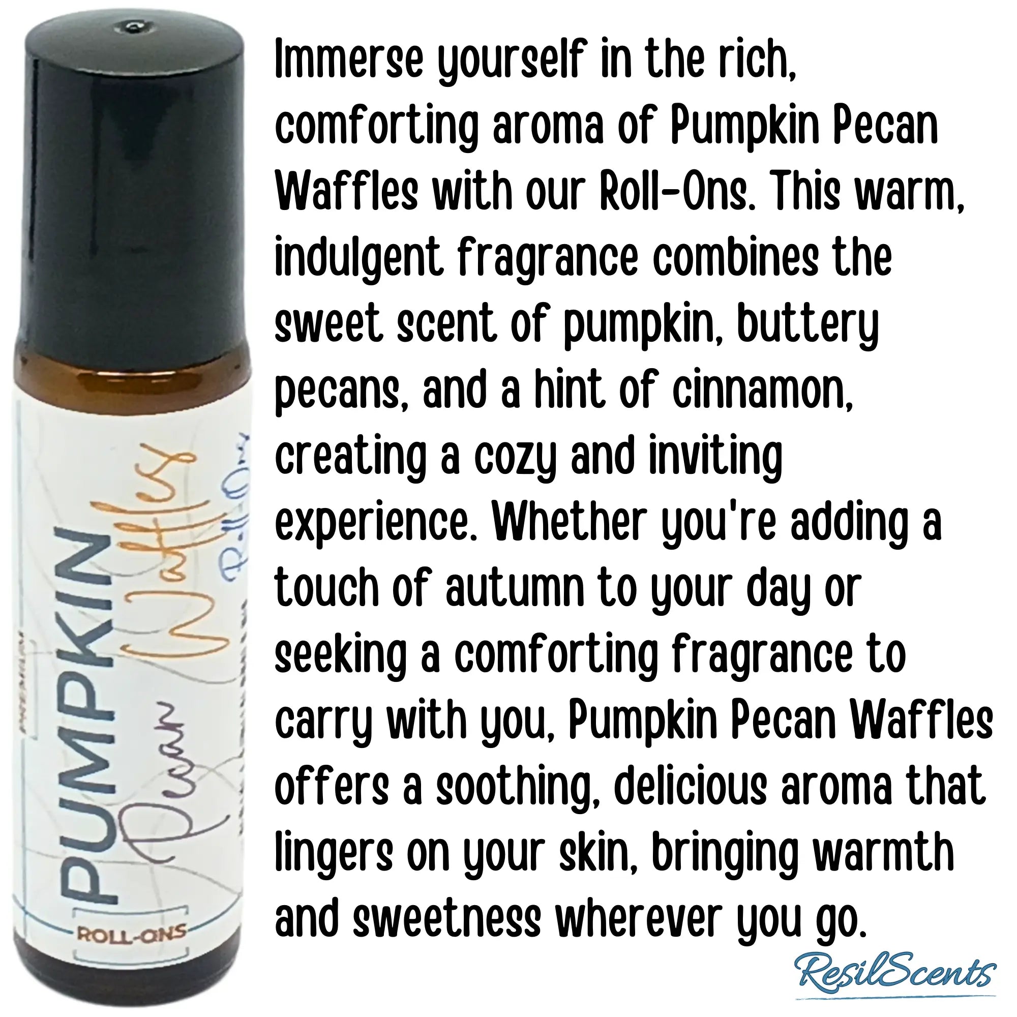 Pumpkin Pecan Waffles™ Roll-On Oil | Cozy Fall Bakery – ResilScents™ by ResilScents, scented candle detail photo 2