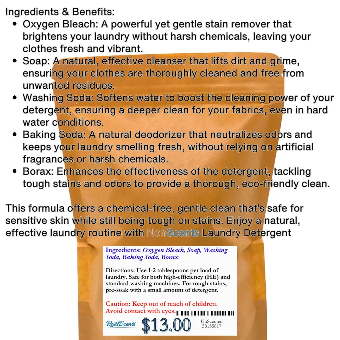 PureClean™ Laundry Detergent | Gentle Care, Powerful Clean – ResilScents™ by ResilScents, scented candle detail photo 2