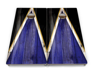 Team Color Triangle Cornhole Boards - Professional Tournament Series