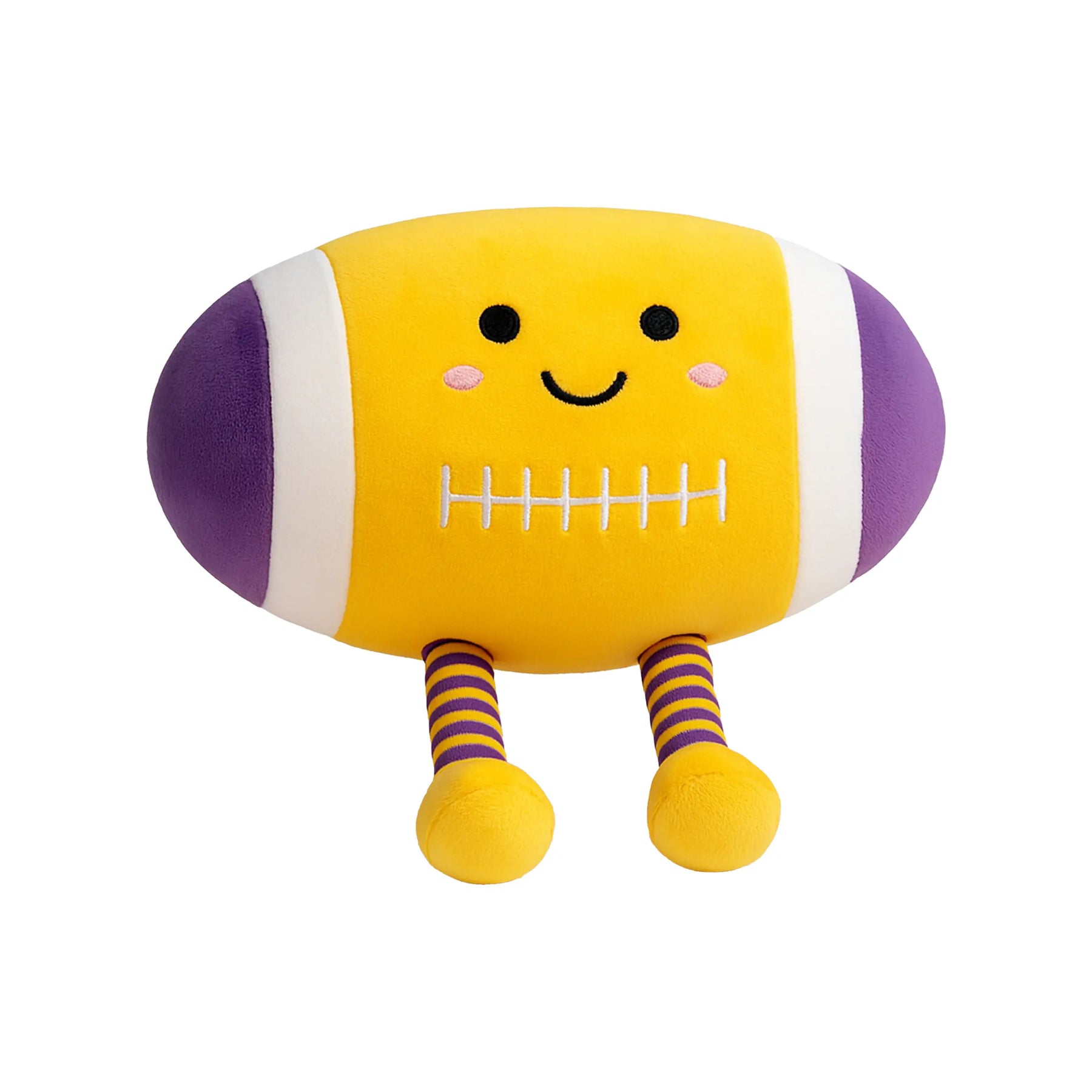 Purple & Gold Football SquishySnuggle Plushie by Nola Tawk, 3D printed toy main product photo