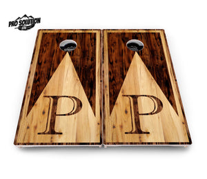 Wooden Triangle Letter - Cornhole Boards - Pro Lite Series