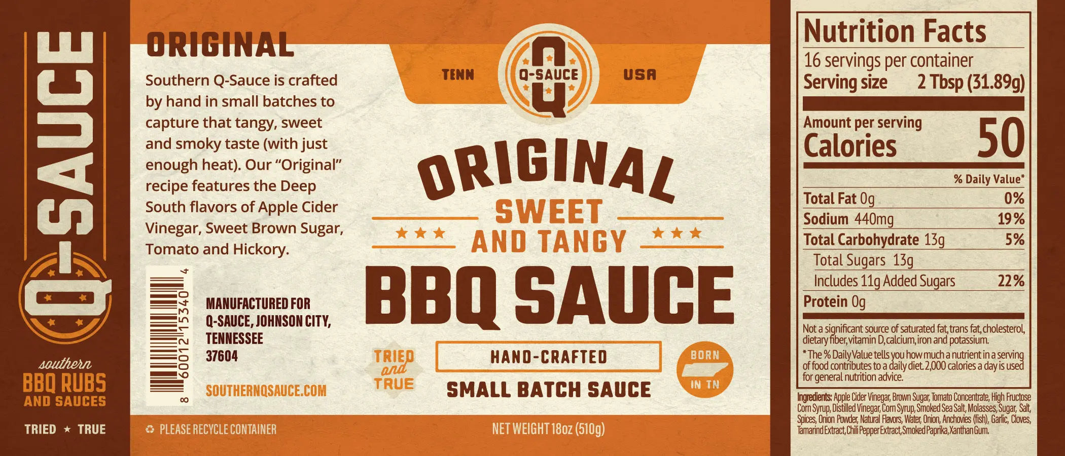 Q Sauce - Original by Q Sauce, Southern food gift detail photo 2