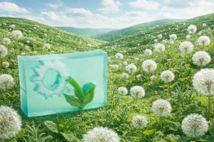 Rosemary Mint Soap Slice 5.5 Oz. by Essential Journeys, natural skincare detail photo 3