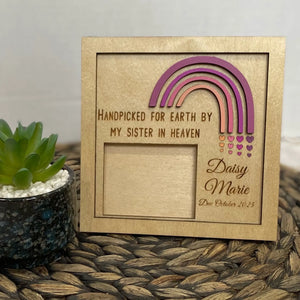 Rainbow Baby Ultrasound Frame by Poor Hog Customs, children's boutique clothing detail photo 9