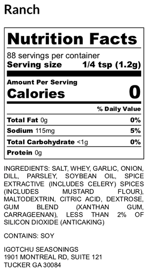 Igotchu Ranch seasoning detail view by Igotchu Seasonings