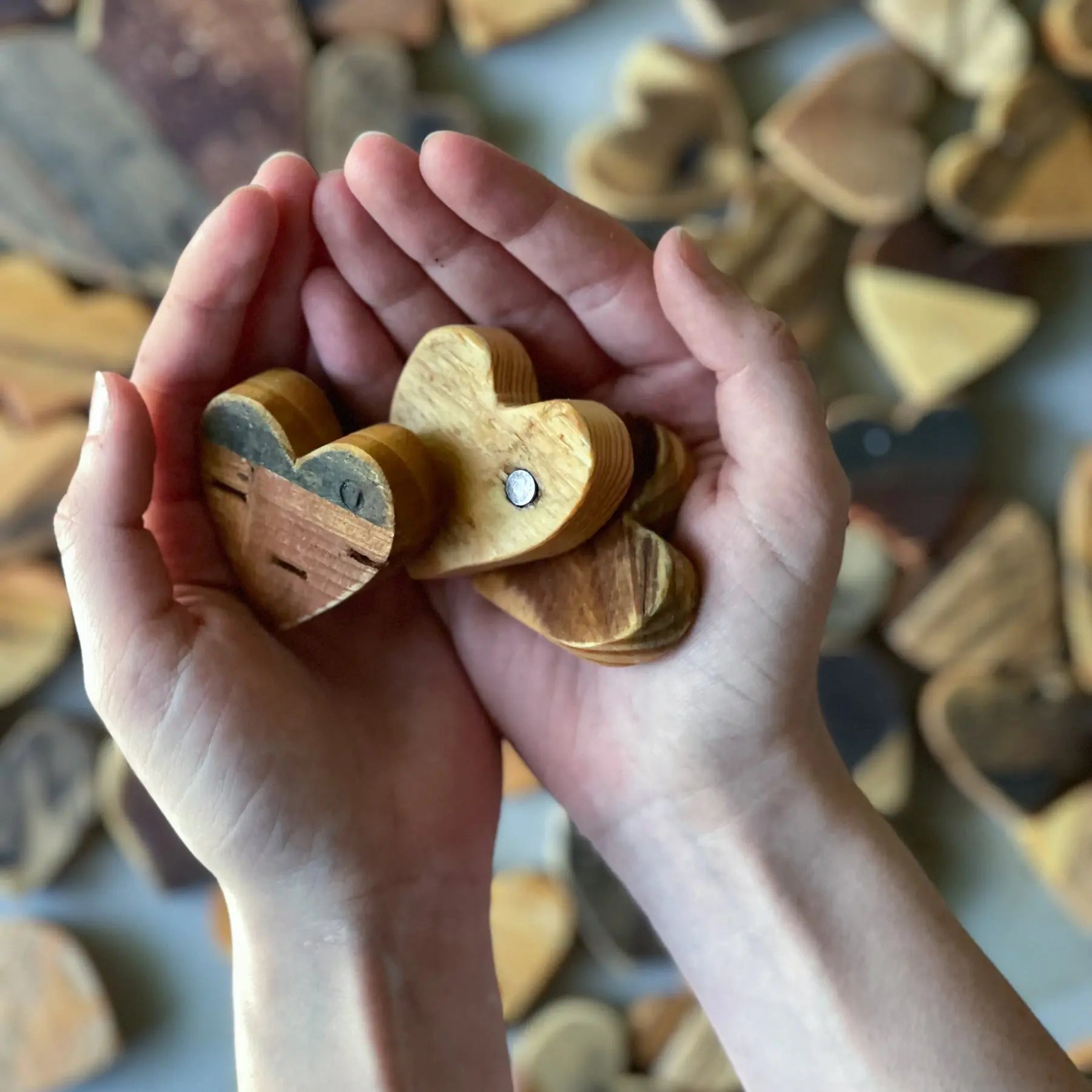 Reclaimed Pallet Wood Hearts by Dennehey Design Co., gift giving detail photo 2
