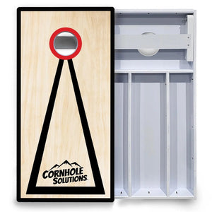 Red/Black Hole Ring Cornhole Boards - All Weather Series by Cornhole Solutions, handmade jewelry detail photo 3