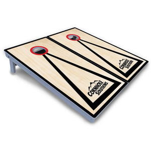 Red/Black Hole Ring Cornhole Boards - All Weather Series by Cornhole Solutions, handmade jewelry detail photo 5